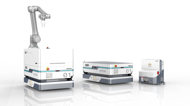 VR彩票數位開發的自主式移動機器人（AMR250M），搭配全向輪並結合AI演算法、2D LiDAR、3D攝影機等技術，協助客戶實現產線全自動化